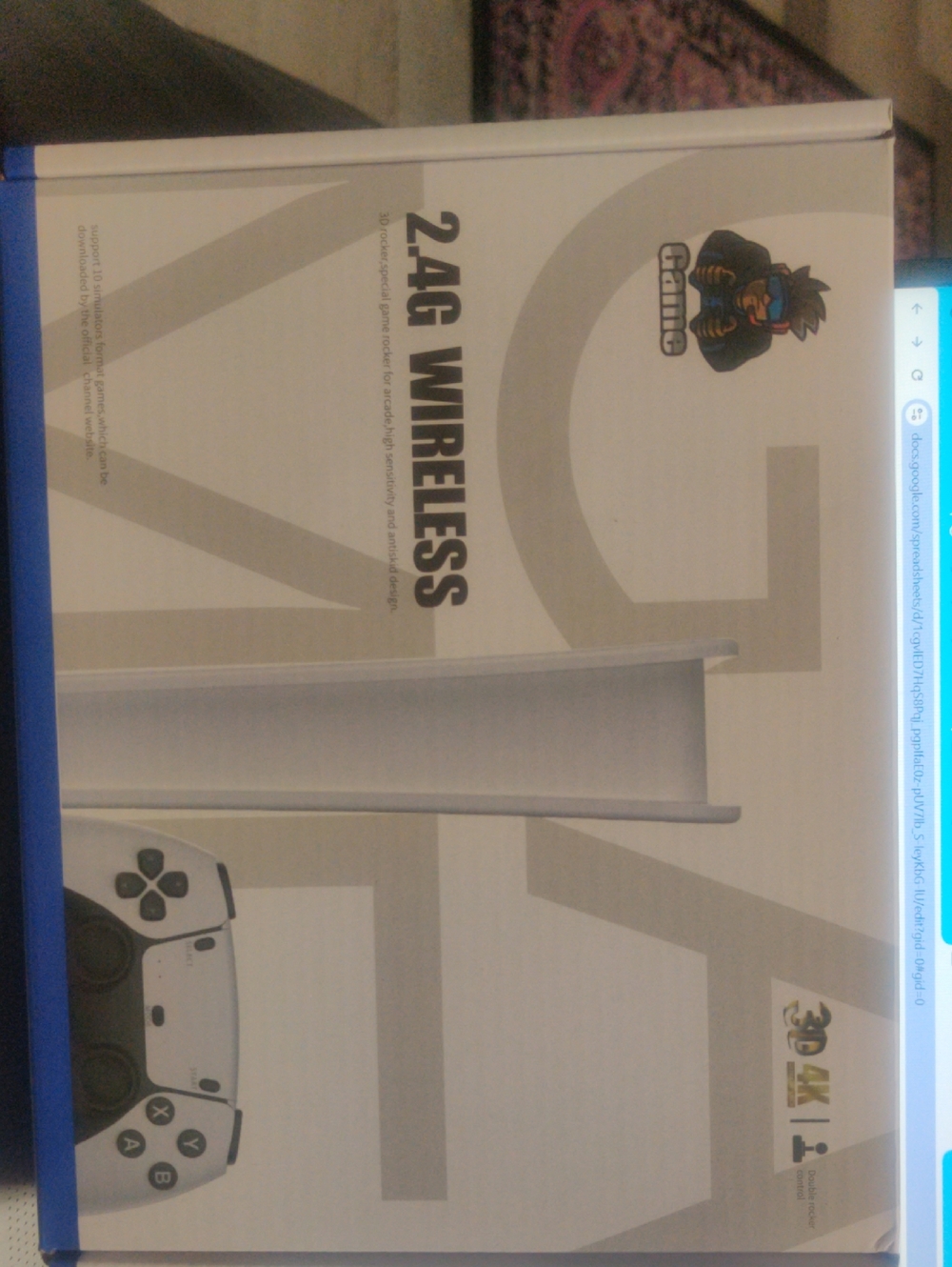 2.4G Wireless Gaming Controller Charger Station - White